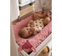 Set of 2 Changing Mattress Covers, Animals, in Towelling blush
