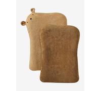Set of 2 Changing Mattress Covers, Animals, in Towelling pecan nut