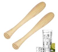 Set of 2, Cocktail Muddler Wood Bar Muddler, SourceTon Wooden Cocktail Muddler for Making Cocktails and Juice Drinks Tools（7.87 in/ 20 cm）