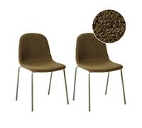 Set of 2 Conference Chairs LOMA Boucle Green