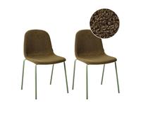 Set of 2 Conference Chairs LOMA Boucle Green