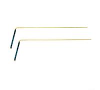 Set of 2 Copper Probe Rods 99.9% Pure for Water Detection and Treasure Searching with Retractable Brass Design for Portability and Stability (blue)