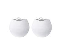 Set of 2 Cotton Baskets White PANJGUR
