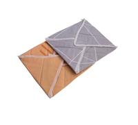 Set of 2 Cotton Tortilla Warmer Cloth Wraps 33 x 33 Cms, Washable & Reusable Cover, Keeps Roti Taco Pizza Roll Naan Bread Fresh Soft & Warm, Square Eco-Friendly Food Wrap Muslin Covering Cloth