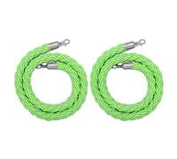 Set of 2 Crowd Control Barrier Ropes 50-300cm Adjustable Premium VIP Entrance Stanchions Durable Hemp Cords for Restaurant Line Separator Event Queue Management