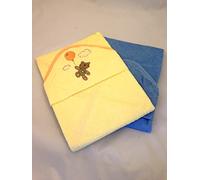 Set of 2 Cuddles Robes Yellow Cat and Blue