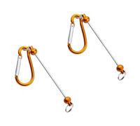 Set Of 2 Customizable Beaded Carabiner For Climbing Backpack Decoration Practical Keychain Accessories Bag Attachment Metal And Carabiner