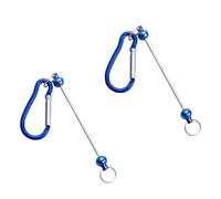 Set Of 2 Customizable Beaded Carabiner For Climbing Backpack Decoration Practical Keychain Accessories Bag Attachment Metal And Carabiner