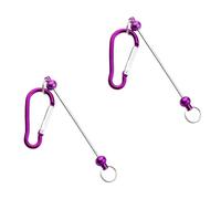 Set Of 2 Customizable Beaded Carabiner For Climbing Backpack Decoration Practical Keychain Accessories Bag Attachment Metal And Carabiner