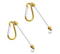 Set Of 2 Customizable Beaded Carabiner For Climbing Backpack Decoration Practical Keychain Accessories Bag Attachment Metal And Carabiner