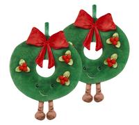 Set of 2 Decorative Cushions BONBON 45 x 45 cm Green