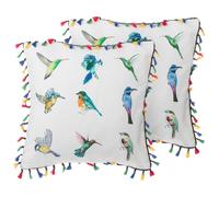 Set of 2 Decorative Cushions MALLOW 45 x 45 cm Multicolour