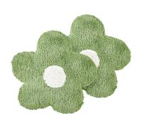 Set of 2 Decorative Cushions SORREL Cotton 30 x 30 cm Green Flower