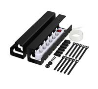 Set of 2 Desk Cable Trays Tidy Wire Management Office Organisation Holder Mount