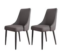 Set of 2 Dining Chairs Comfortable Upholstered Armless Chairs for Home Kitchen Bedroom Living Room Guest Restaurant Cafe