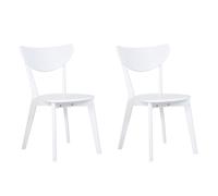 Set of 2 Dining Chairs ROXBY White