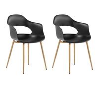 Set of 2 Dining Chairs UTICA Black