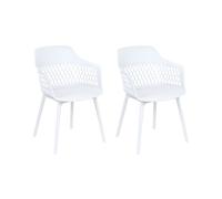 Set of 2 Dining Chairs White ALMIRA