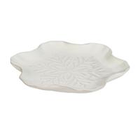 Set of 2 Dinner Plates Festive Snowflake Design Stoneware Dinner Set | Mix & Match Tableware, Dishwasher Safe, Microwave Safe, Christmas Crockery, Christmas, Stoneware, Tableware