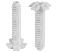Set of 2 Dishwasher Appliance Base White Front 105 mm for Bosch Siemens 631221 00631221 such as iQ100 iQ300 iQ500 iQ700 StudioLine Extraklasse PerfectDry Avantixx Logixx HydroStar