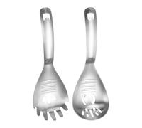 Set of 2 Dishwasher Safe Strainer Spoon Essential Kitchens Tool Strainer Spoon for Straining Dumplings and More Elegant Finish