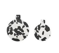 Set of 2 Drum Mute Pads Silencing Leather Texture for Reduced Overtones and Enhanced Sound Quiet