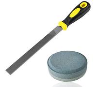 Set of 2 Dual Grit Multi-Purpose Sharpener and Rectangular Cut Axe File, SourceTon Waterstone Sharpener and Sharpening File