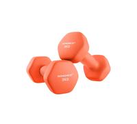 Set of 2 Dumbbells, Orange / 2 x 3 kg