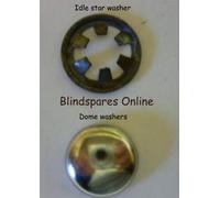 Set of 2 each Dome and Starlock washers for Vertical Blind repairs