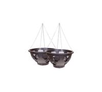 (set of 2) Easy Fill Hanging Basket 15 Inch hanging planters