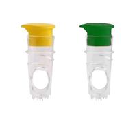 Set of 2 easy to use lemon juicers for quick and easy extraction of citrus juice at home or on the go