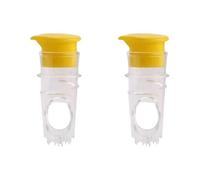Set of 2 easy to use lemon juicers for quick and easy extraction of citrus juice at home or on the go