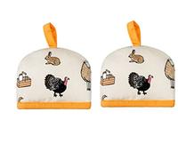 Set of 2 Egg Cosy Cosies Farmer Kitchen Egg Warmer Kitchen Decoration for Breakfast Eggs Covers