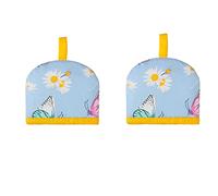 Set of 2 Egg Cosy Cosies Farmer Kitchen Egg Warmer Kitchen Decoration for Breakfast Eggs Covers (Blue Butterflies)