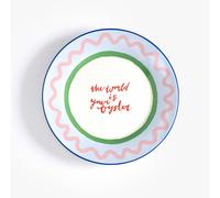 Set of 2 Electric Coast Oyster Side Plates Multi-Coloured