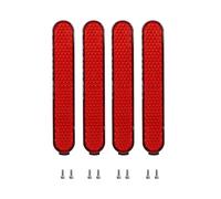Set of 2 Electric Scooter Side Reflective Tape Scooter Wheel Covers Protect Shell Front Rear Safety Tube Night Reflector