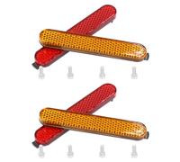 Set of 2 Electric Scooter Side Reflective Tape Scooter Wheel Covers Protect Shell Front Rear Safety Tube Night Reflector