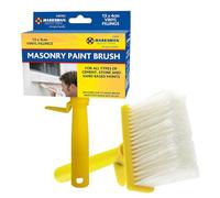 Set of 2 Emulsion Masonry Paint Brush - Paint Rough Surfaces Vinyl Fillings | For All Types Of Cement, Stone & Sand Based Paints - Includes Clip To Hang Brush Paint-Pot