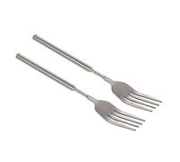 Set of 2 Expandable Stainless Steel Forks Spoon Telescoping Long Cutlery for Barbecue Camping and Everyday Meals Telescopic Fork Stainless Steel