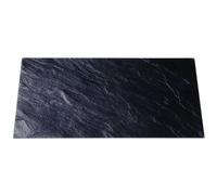 Set of 2 Extra Large Glass Chopping Board Worktop Saver Tempered Glass Slate Des