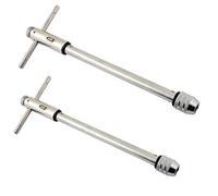 Set of 2 Extra Long Reach T-Handle Ratchet Tap Wrenches - M3-M8 and M5-M12