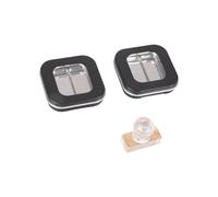 Set of 2 Fashion Magnetics Shut Powder Box Precise Fit Featuring Press Stamp Technology for Stable Powder Positioning Thin Cosmetic Planner