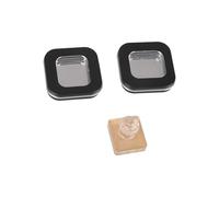 Set of 2 Fashion Magnetics Shut Powder Box Precise Fit Featuring Press Stamp Technology for Stable Powder Positioning Thin Cosmetic Planner
