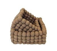 Set of 2 Felt Storage Baskets, Square Baskets, Handmade, Fair Trade, Sustainable Felt Decoration, Stackable, Organiser, Multi-Purpose Organisation Container for Children's Room, Living Room, Bathroom,