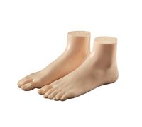 Set of 2 Female Foot Replicas PVC Construction Foot Mannequin Anatomy Training Tool Suitable for Shoe Marketing Decorative Bookends Feet