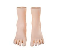 Set of 2 Female Foot Replicas PVC Construction Foot Mannequin Anatomy Training Tool Suitable for Shoe Marketing Female Mannequin