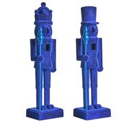Set of 2 Figurines FLATEY Nutcracker 40 cm Blue