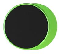 Set of 2 Fitness Slide Disc Exercise Slider Discs Yoga Sliding Plate Double Sided Exercise Disc Exercise Sliding Gliding Disc For Carpet and Hard Floors. Full Body Workout, At Home & Gym (Green)