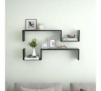vidaXL Wall Shelves 2 pcs Old Wood 100x15x20 cm Engineered Wood