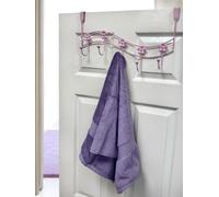 Set of 2 Flowers White Over Door Storage Hooks Showerdrape Pink One Size